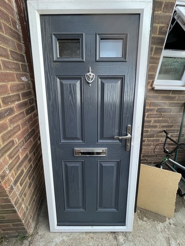 Pvc front door and frame - and,