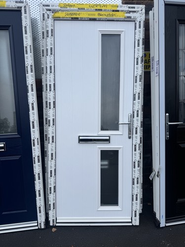 New composite front door white - new,