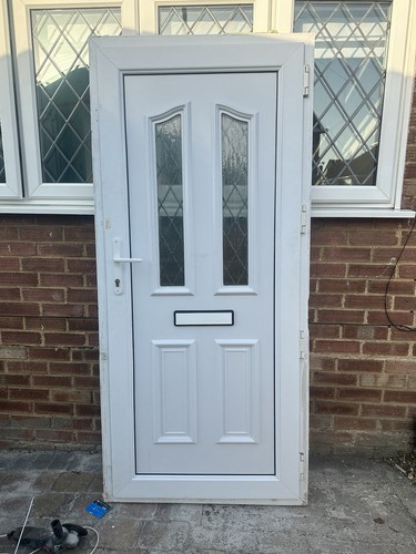 White upvc door and - door,