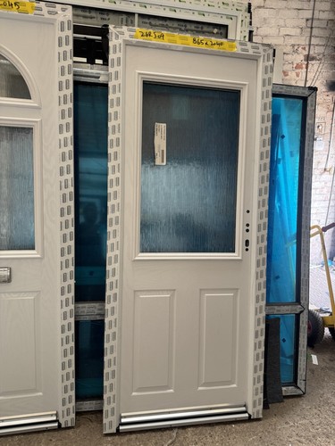 New composite front door white - new,