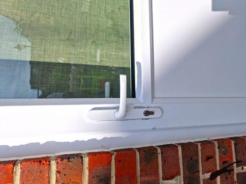 White upvc single exterior - white,