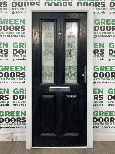 Composite front door black - composite,