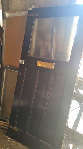 Black traditional panel - black,