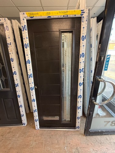 New composite front door black - new,