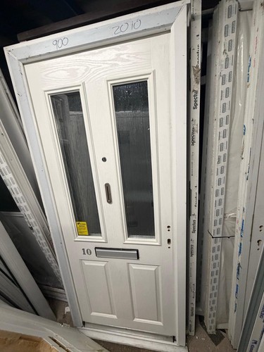 New composite door - composite, white