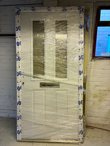 Veka white upvc front entrance - front,