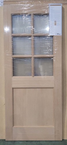 Oak lite clear double - lite, glazed