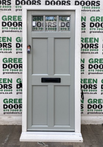 Grey upvc front door - grey,
