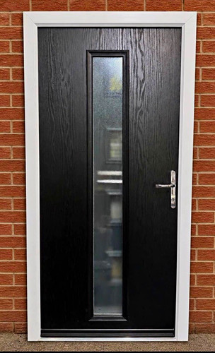 Composite front entrance door - front,