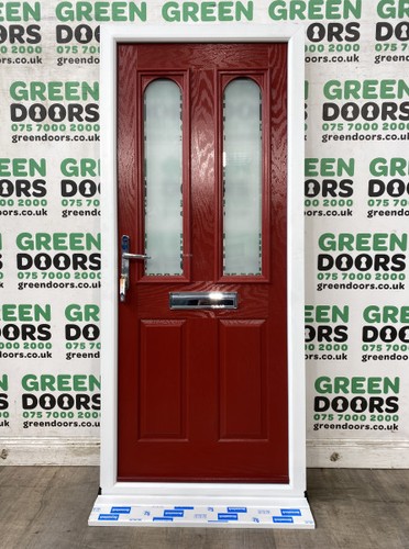 Red composite front - composite, door