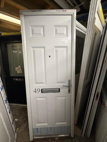 New composite door white - composite, front